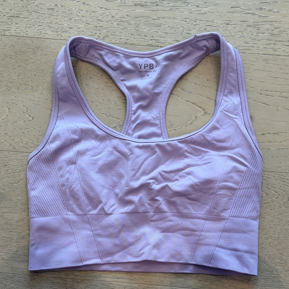 YPB Lavender Seamless Racerback Sports Bra